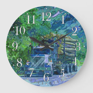 LKW-LKW-Lumbermauer Große Wanduhr