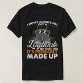 LKW-Logbuch LKW-Fahrer T-Shirt (Design vorne)