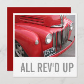 LKW Lover 70. Geburtstag - Alle Rev'd Up Einladung (Vorne/Hinten)