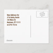 LKW lustig Vintager Adresswechsel Ankündigungspostkarte (Rückseite)