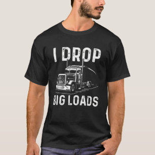 LKW Männer Frauen Big Rig LKW Truckin' Road L T-Shirt