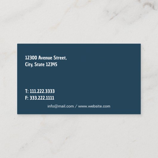 LKW-Mechanikdienst Visitenkarte (Rückseite)