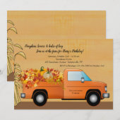 LKW mit Blätter Einladung fallen (Vorne/Hinten)