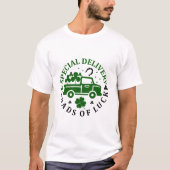 LKW mit Uhren St. Patricks Day T-Shirt (Vorderseite)