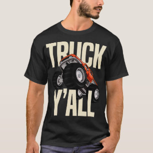 Lkw-Monster 4x4 Lieferwagen Lkw-Redneck Cowboy-Kuh T-Shirt