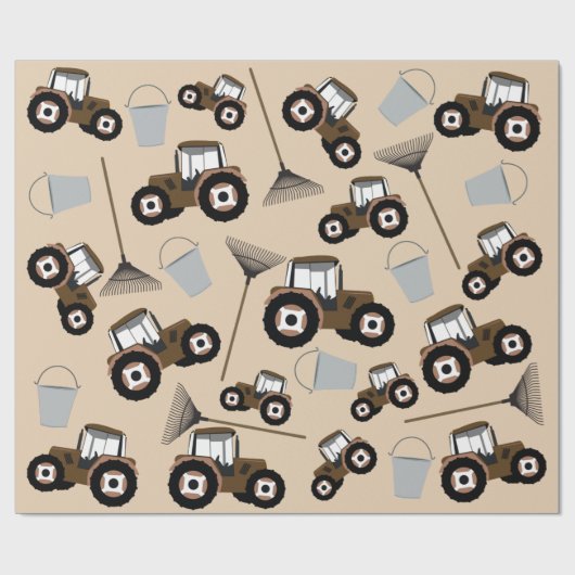 LKW-Musterbaumausrüstung Geschenkpapier (Flach)