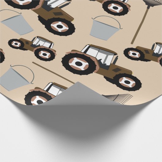 LKW-Musterbaumausrüstung Geschenkpapier (Ecke)