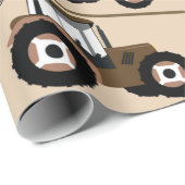 LKW-Musterbaumausrüstung Geschenkpapier (Rolleneckpunkt)