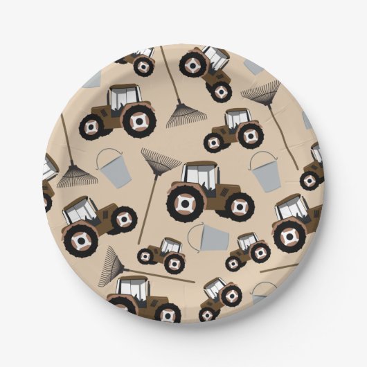 LKW-Musterbaumausrüstung Pappteller (Vorderseite)