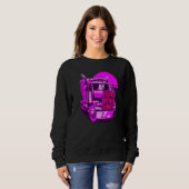 LKW-Mutter weibliche LKW-Fahrer Mutter LKW Sweatshirt (Vorne ganz)