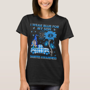 Lkw-Nomen trage ich Blau für meinen Sohn Diabetes T-Shirt