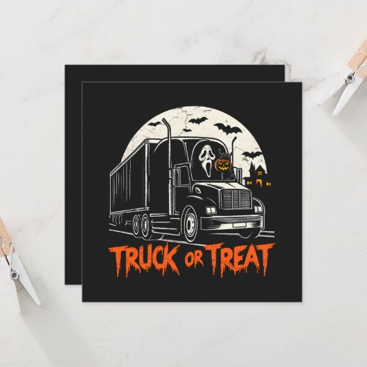 Lkw oder Leckerei Karte (Vorderseite/Rückseite Beispiel)