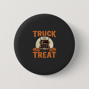 LKW oder Süßigkeiten Halloween Sattelzug Design_1 Button