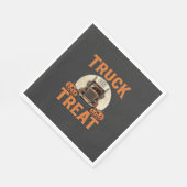 LKW oder Süßigkeiten Halloween Sattelzug Design_1 Serviette (Ecke)