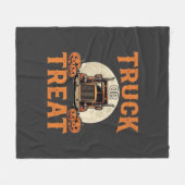 LKW oder Süßigkeiten Halloween-Semi-LKW-Design_1 Fleecedecke (Vorderseite (Horizontal))