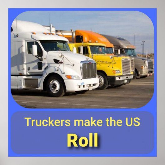 LKW-Poster Poster (Vorne)