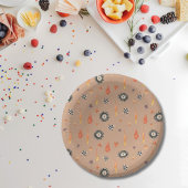 LKW Racing Schachbretts Moderne Wasserfarbe Tan Pappteller