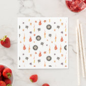 LKW Racing Schachbretts Moderne Wasserfarbe Weiß Serviette (Beispiel)