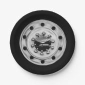 Lkw-Rad Pappteller (Vorderseite)