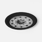 Lkw-Rad Pappteller (Schrägansicht)