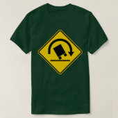 LKW-Rollover-Warnschild T-Shirt (Design vorne)