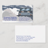 LKW-Schnee im Winter Visitenkarte (Vorne/Hinten)