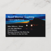 LKW-Service für coole Nachtfahrer Visitenkarte (Vorderseite)