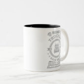 LKW-Shirts LKW-Fahrer-Kleidung Zweifarbige Tasse (VorderseiteRechts)
