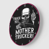 Lkw Sie Mutter LKW Schädel! Große Wanduhr (Winkel)
