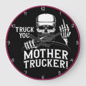 Lkw Sie Mutter LKW Schädel! Große Wanduhr (Vorderseite)