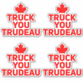 LKW Sie Trudeau Trucker Anti Justin Trudeau Aufkleber (Vorderseite)