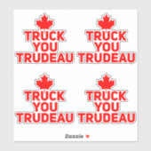 LKW Sie Trudeau Trucker Anti Justin Trudeau Aufkleber (Blatt)