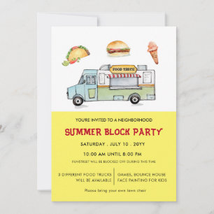 LKW Sommerblock-Party Ankündigung