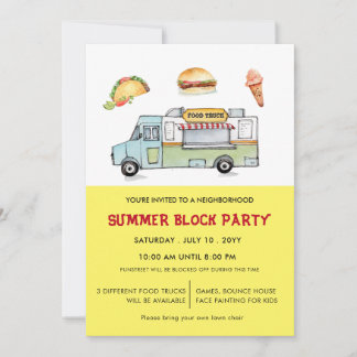 LKW Sommerblock-Party Ankündigung