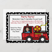 LKW-Spaß/-Foto Einladung (Vorne/Hinten)