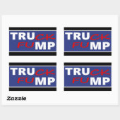 LKW-Sprung Rechteckiger Aufkleber (Blatt)