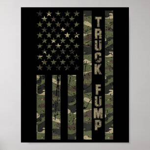 LKW-Sprung Vereinte Staaten Not leidende Camouflag Poster