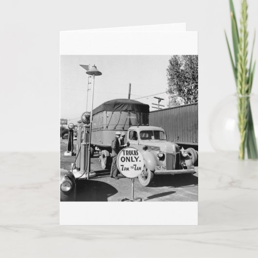 Lkw-Stopp der 40er Jahre Karte (Vorderseite)