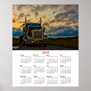 LKW-Stopp-Himmel 2014 Kalender Poster