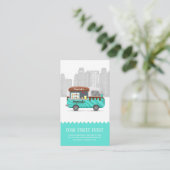 LKW Straßenkuchen Süßspeisen Visitenkarte (Stehend Vorderseite)