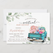 Lkw-Süßigkeiten präsentieren virtuelles Laufwerk m Einladung (Vorderseite)