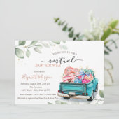 Lkw-Süßigkeiten präsentieren virtuelles Laufwerk m Einladung (Stehend Vorderseite)