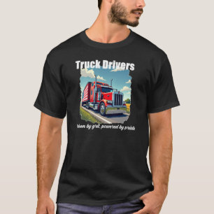 Lkw-T - Shirt - Vom Raster für Männer angetrieben