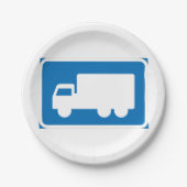 LKW-Teller Pappteller (Vorderseite)