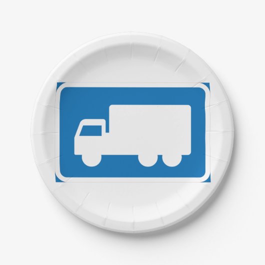 LKW-Teller Pappteller (Vorderseite)