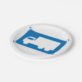 LKW-Teller Pappteller (Schrägansicht)