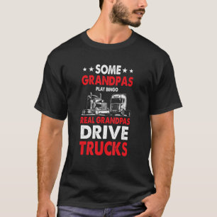LKW-Traktor-Anhänger 18 Räder Echte Großväter D T-Shirt