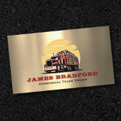 LKW Transport Metal Log Trucker Visitenkarte