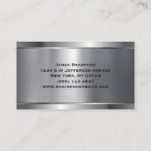 LKW Transport Metal Log Trucker Visitenkarte (Rückseite)