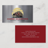 LKW Transport Metal Log Trucker Visitenkarte (Vorne/Hinten)